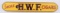 SMOKE H.W.F. CIGARS WOOD SIGN