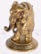 FIGUARAL BRASS ELEPHANT MATCH HOLDER