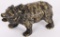 FIGURAL BRONZE BEAR MATCH HOLDER