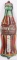 1923 COCA COLA CHRISTMAS BOTTLE THERMOMETER