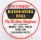 HANDI-STEEL MILL ROUND TIN SIGN