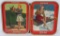 2-COCA COLA TRAYS 1941 & 1942