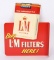 L&M and Chesterfield Cigarettes Metal Flange Sign