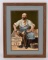 RARE J.B. LEWIS SHOEMAKERS REVERSE PAINTED PRINTER