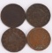 4- U.S.LARGE CENTS 1810/9, 1829, 1830, 1846