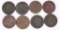 8- U.S. LARGE CENTS 1822, 1824, 1826 & MORE