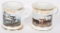 2- TRAIN THEMED OCCUPATIONAL SHAVING MUGS