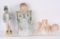 3-BISQUE FIGURES UNCLE SAM & 2 BABIES