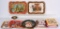 COCA COLA TRAYS, BOOKS & MR. PEANUT LOT