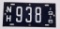 1916 New Hampshire Motorcycle Porcelain Plate