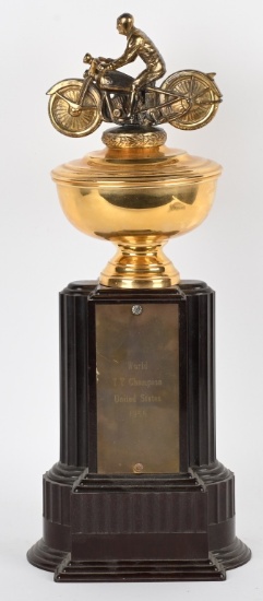 1956 WORLD TT CHAMPION MOTORCYCLE TROPHY