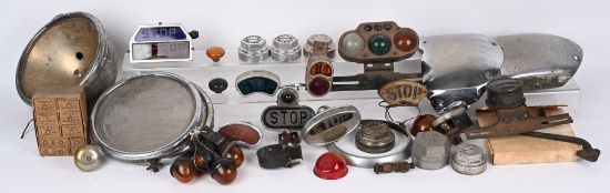 1920s-30s MISC LIGHTS & AUTO PARTS