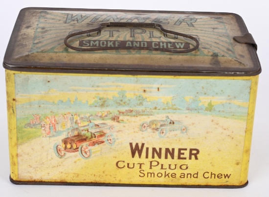 WINNER CUT PLUG TOBACCO TIN