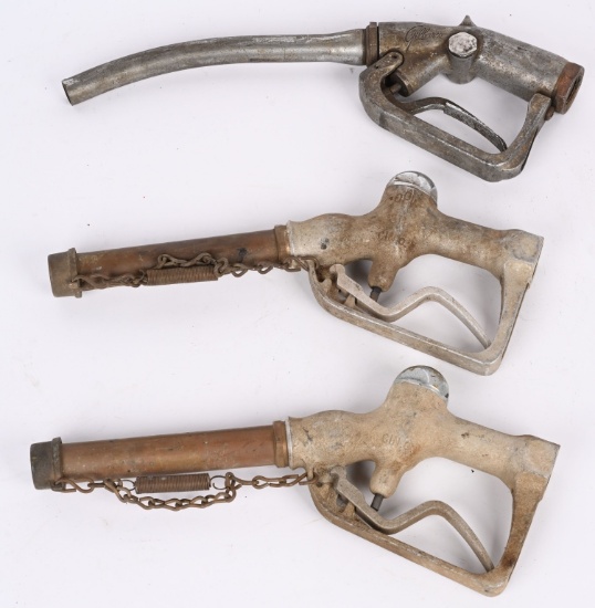 3- EARLY GASOLINE PUMP HANDLES