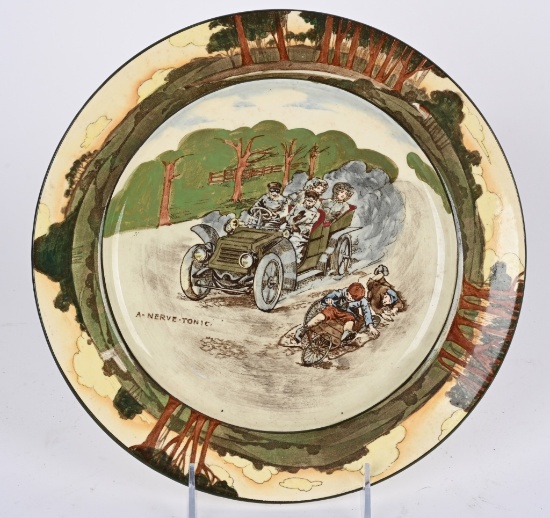 ROYAL DALTON "A NERVE TONIC" AUTO SCENE PLATE