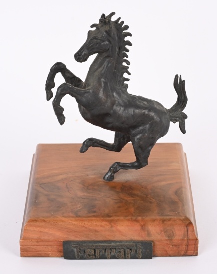 AJ OBARA BRONZE FERRARI HORSE SCULPTURE