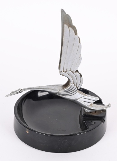 SWAN HOOD ORNAMENT ASH TRAY