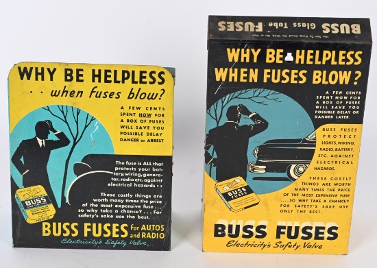 2-Different Buss Auto Fuses Metal Display