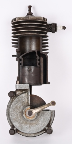 1916 Model K Indian Motorcycle Cut-a-way