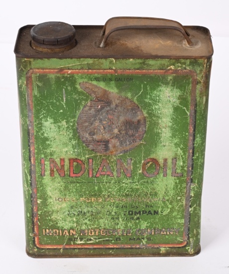 Indian Motorcycle Oil One-Gallon Metal Can