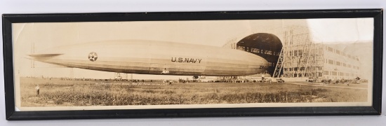 Original Framed Photograph of U.S. Airship