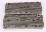 2- EDMUNDS FLAT HEAD V8 HEADS 19 STUD