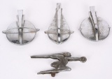 4- 1930s PACKARD HOOD ORNAMENTS