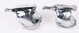 2- 1930s FORD QUAIL HOOD ORNAMENTS