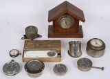 LOT OF EARLY AUTOMOTIVE CLOCKS