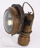 EARLY AUTOMOTIVE H. MILLER BRASS CARBIDE LIGHT