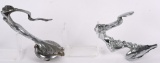 2- PACKARD HOOD ORNAMNETS