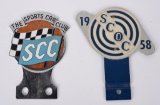 Sport Car Club & 1958 SCOC License Attachments