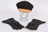 HARLEY MOTORCYCLE CAP & RIDING GLOVES