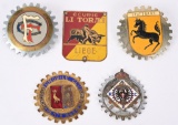 5-Enameled Radiator Badges & more