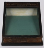 WILLSON MOTORCYCLE GOGGLES WOODEN DISPLAY CASE