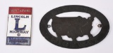 2-Different Lincoln Highway Radiator Badges