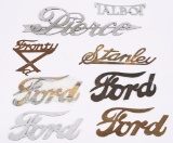 8-Metal Cut-Out Radiator Badges