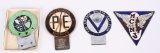 Enameled Radiator Badge & Attachments