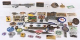 Large Box Lot of Badges, Attachments & Plates