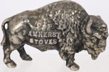 Amherst Stoves Nickle-Plated Cast Iron Bank
