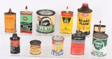 Box lot of Handy Oilers and Small Cans