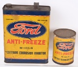 Ford Anti-Freeze One Gallon & One Quart Cans