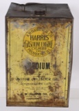 Harris Gasoline Cylinder Oil Five Gallon Can