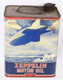 Zeppelin Motor Oil Two Gallon Rectange Can