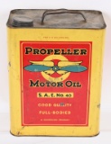 Propeller Motor OIl w/Logo Two Gallon Metal can