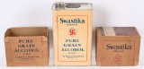 Swastika Brand Grain Alcohol Gallon Can NIB