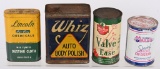Whiz Auto Polish and Other Cans