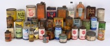 Large Box Lot of Oil, Additived & Wax Cans