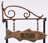 Tackle Trade Metal Sign w/Bracket