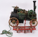 VINTAGE CASE STEAM TRACTOR & SAW MILL MODEL